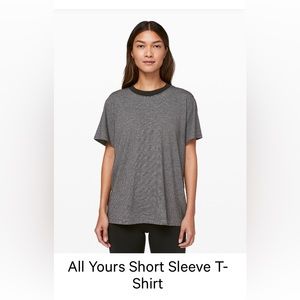 Lulu lemon All Yours Cotton Tee size 8